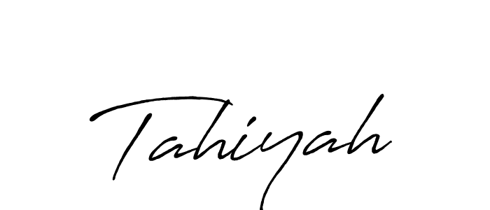 Also we have Tahiyah name is the best signature style. Create professional handwritten signature collection using Antro_Vectra_Bolder autograph style. Tahiyah signature style 7 images and pictures png