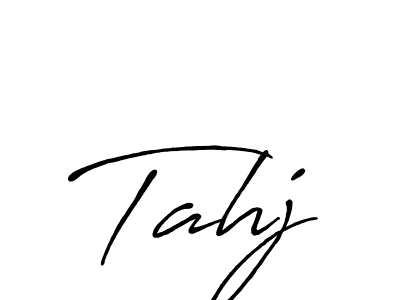 The best way (Antro_Vectra_Bolder) to make a short signature is to pick only two or three words in your name. The name Tahj include a total of six letters. For converting this name. Tahj signature style 7 images and pictures png