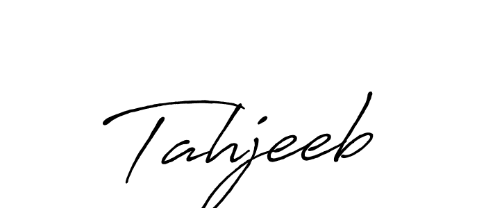 Tahjeeb stylish signature style. Best Handwritten Sign (Antro_Vectra_Bolder) for my name. Handwritten Signature Collection Ideas for my name Tahjeeb. Tahjeeb signature style 7 images and pictures png