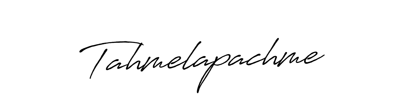 You can use this online signature creator to create a handwritten signature for the name Tahmelapachme. This is the best online autograph maker. Tahmelapachme signature style 7 images and pictures png