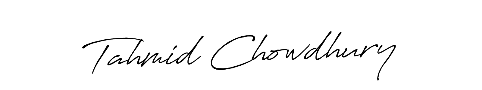 Antro_Vectra_Bolder is a professional signature style that is perfect for those who want to add a touch of class to their signature. It is also a great choice for those who want to make their signature more unique. Get Tahmid Chowdhury name to fancy signature for free. Tahmid Chowdhury signature style 7 images and pictures png