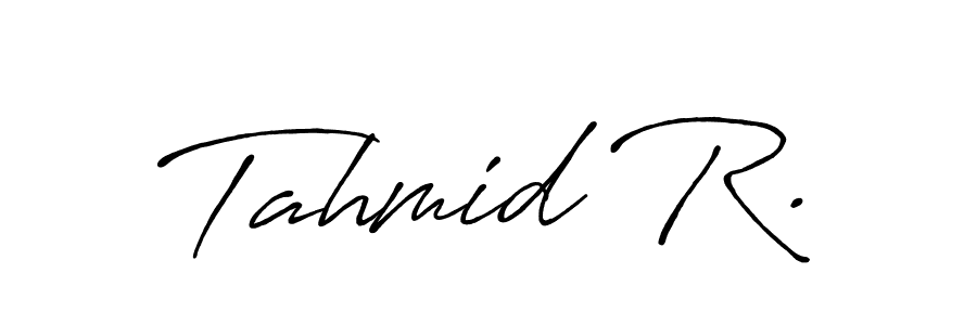 Make a beautiful signature design for name Tahmid R.. Use this online signature maker to create a handwritten signature for free. Tahmid R. signature style 7 images and pictures png