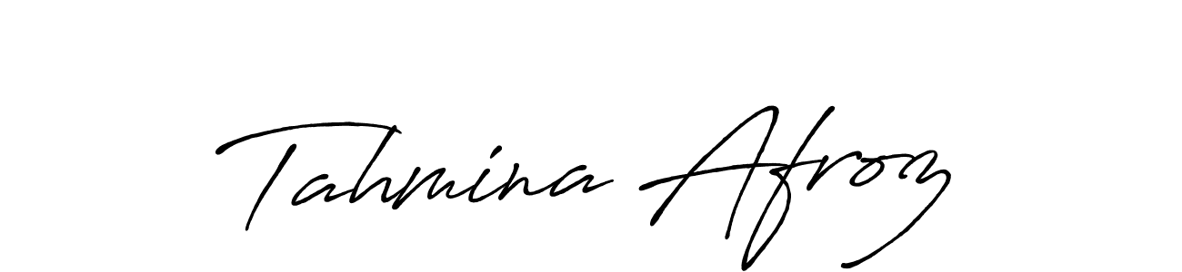 How to make Tahmina Afroz signature? Antro_Vectra_Bolder is a professional autograph style. Create handwritten signature for Tahmina Afroz name. Tahmina Afroz signature style 7 images and pictures png
