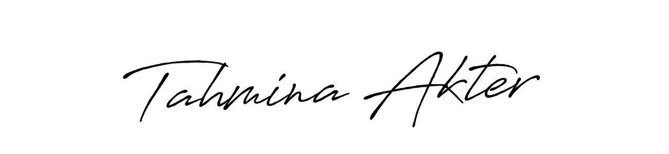 Also we have Tahmina Akter name is the best signature style. Create professional handwritten signature collection using Antro_Vectra_Bolder autograph style. Tahmina Akter signature style 7 images and pictures png