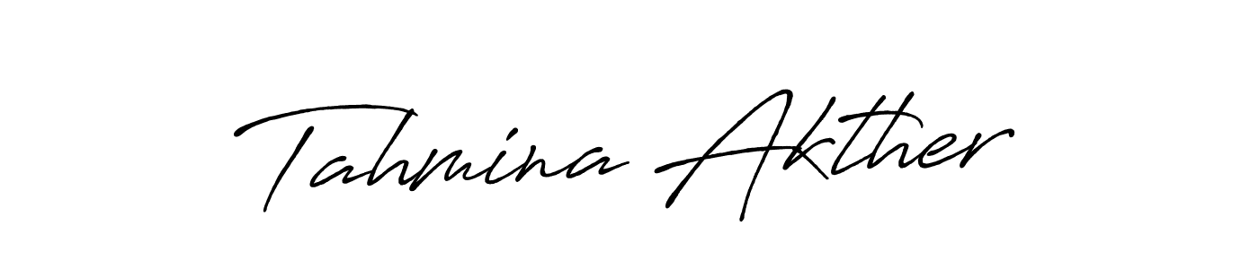 Make a short Tahmina Akther signature style. Manage your documents anywhere anytime using Antro_Vectra_Bolder. Create and add eSignatures, submit forms, share and send files easily. Tahmina Akther signature style 7 images and pictures png