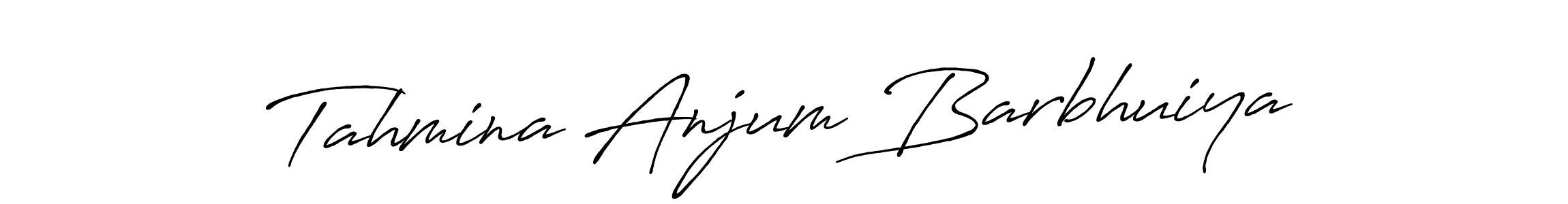 How to make Tahmina Anjum Barbhuiya signature? Antro_Vectra_Bolder is a professional autograph style. Create handwritten signature for Tahmina Anjum Barbhuiya name. Tahmina Anjum Barbhuiya signature style 7 images and pictures png