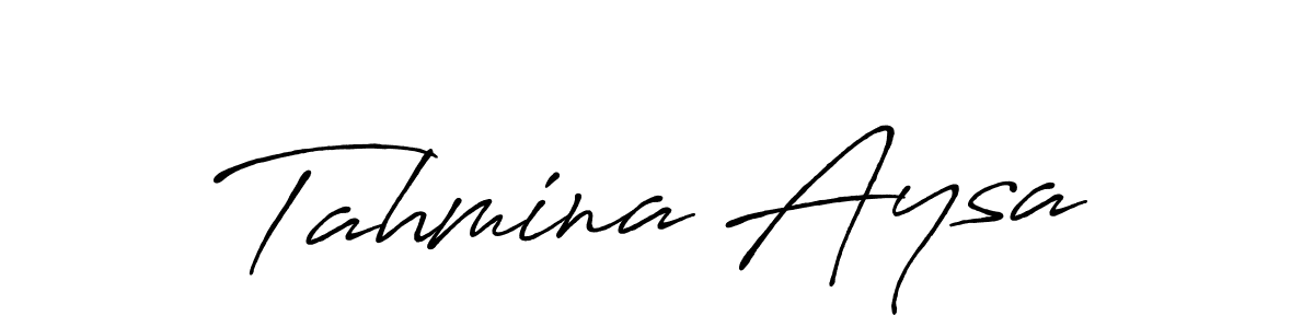 Design your own signature with our free online signature maker. With this signature software, you can create a handwritten (Antro_Vectra_Bolder) signature for name Tahmina Aysa. Tahmina Aysa signature style 7 images and pictures png