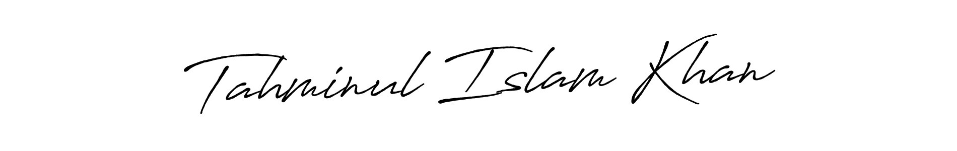 Also we have Tahminul Islam Khan name is the best signature style. Create professional handwritten signature collection using Antro_Vectra_Bolder autograph style. Tahminul Islam Khan signature style 7 images and pictures png
