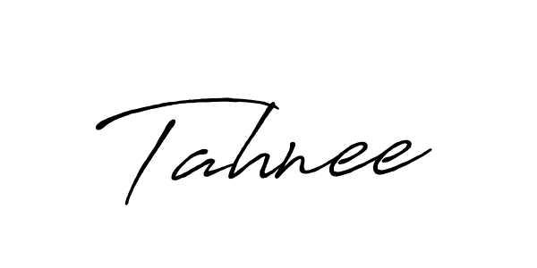 Make a beautiful signature design for name Tahnee. With this signature (Antro_Vectra_Bolder) style, you can create a handwritten signature for free. Tahnee signature style 7 images and pictures png