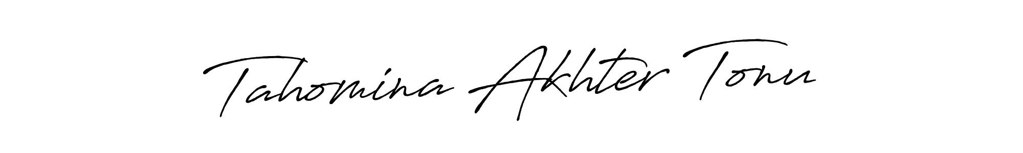 Also we have Tahomina Akhter Tonu name is the best signature style. Create professional handwritten signature collection using Antro_Vectra_Bolder autograph style. Tahomina Akhter Tonu signature style 7 images and pictures png