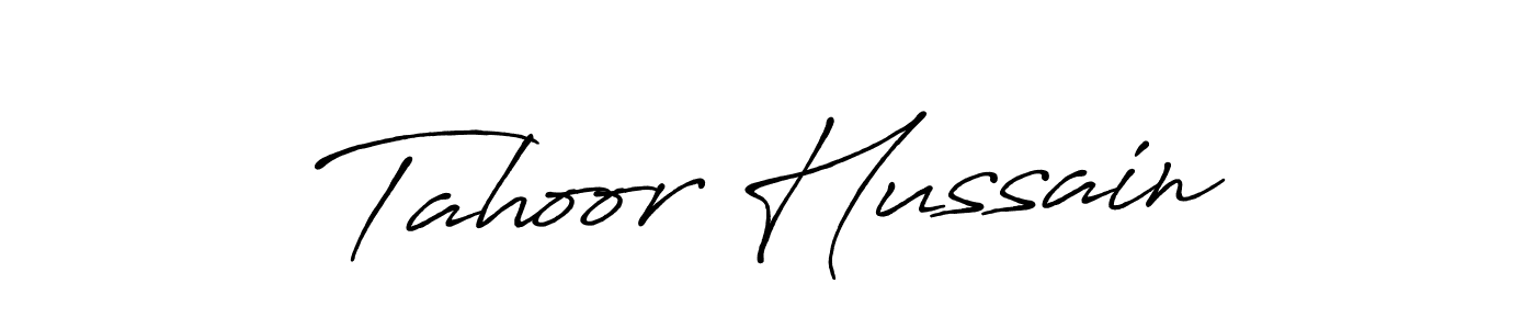 Also we have Tahoor Hussain name is the best signature style. Create professional handwritten signature collection using Antro_Vectra_Bolder autograph style. Tahoor Hussain signature style 7 images and pictures png