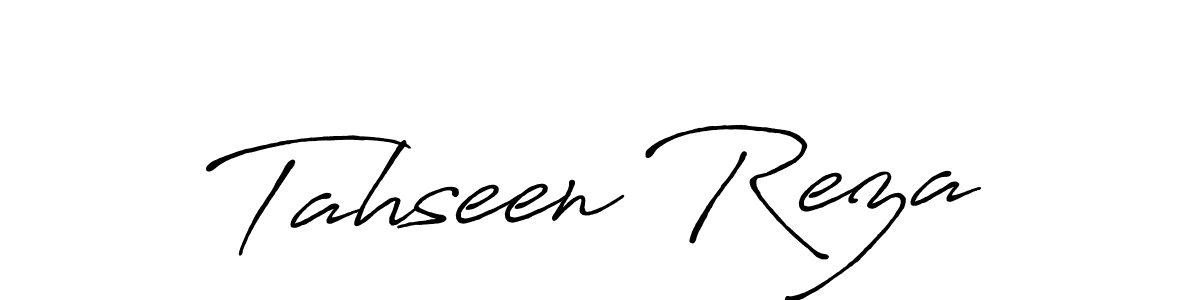 Make a beautiful signature design for name Tahseen Reza. Use this online signature maker to create a handwritten signature for free. Tahseen Reza signature style 7 images and pictures png