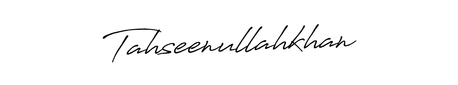 Use a signature maker to create a handwritten signature online. With this signature software, you can design (Antro_Vectra_Bolder) your own signature for name Tahseenullahkhan. Tahseenullahkhan signature style 7 images and pictures png
