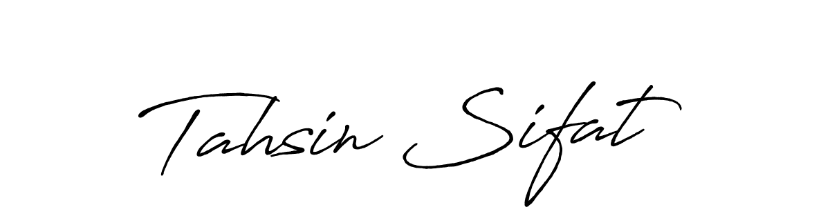 Create a beautiful signature design for name Tahsin Sifat. With this signature (Antro_Vectra_Bolder) fonts, you can make a handwritten signature for free. Tahsin Sifat signature style 7 images and pictures png