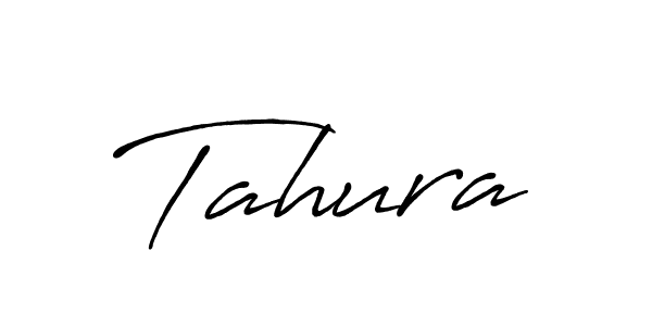 Use a signature maker to create a handwritten signature online. With this signature software, you can design (Antro_Vectra_Bolder) your own signature for name Tahura. Tahura signature style 7 images and pictures png