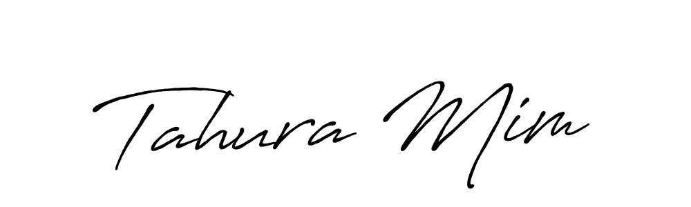 How to make Tahura Mim signature? Antro_Vectra_Bolder is a professional autograph style. Create handwritten signature for Tahura Mim name. Tahura Mim signature style 7 images and pictures png