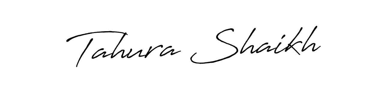 Design your own signature with our free online signature maker. With this signature software, you can create a handwritten (Antro_Vectra_Bolder) signature for name Tahura Shaikh. Tahura Shaikh signature style 7 images and pictures png