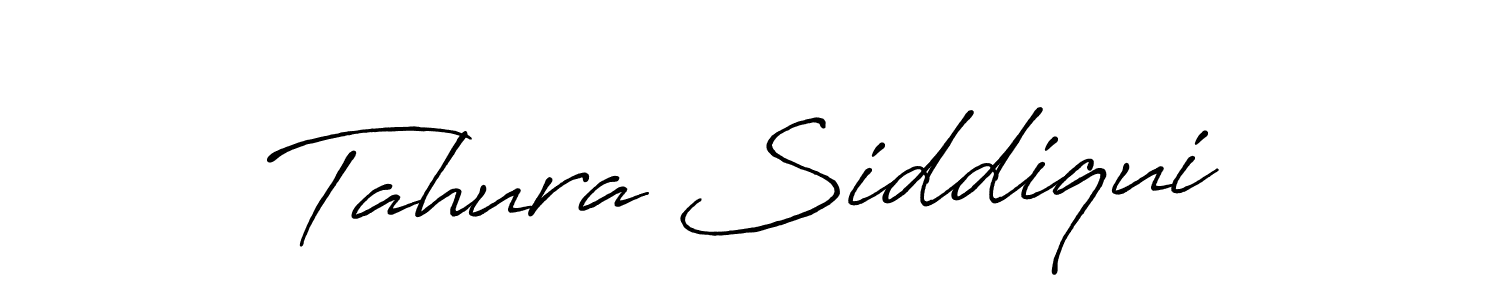 Make a beautiful signature design for name Tahura Siddiqui. With this signature (Antro_Vectra_Bolder) style, you can create a handwritten signature for free. Tahura Siddiqui signature style 7 images and pictures png