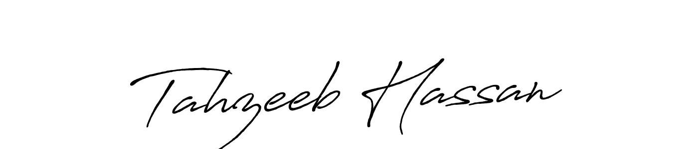 Tahzeeb Hassan stylish signature style. Best Handwritten Sign (Antro_Vectra_Bolder) for my name. Handwritten Signature Collection Ideas for my name Tahzeeb Hassan. Tahzeeb Hassan signature style 7 images and pictures png