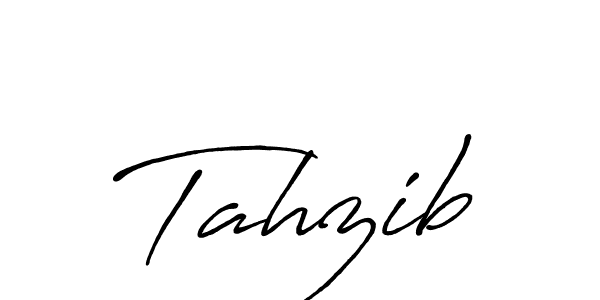 Use a signature maker to create a handwritten signature online. With this signature software, you can design (Antro_Vectra_Bolder) your own signature for name Tahzib. Tahzib signature style 7 images and pictures png