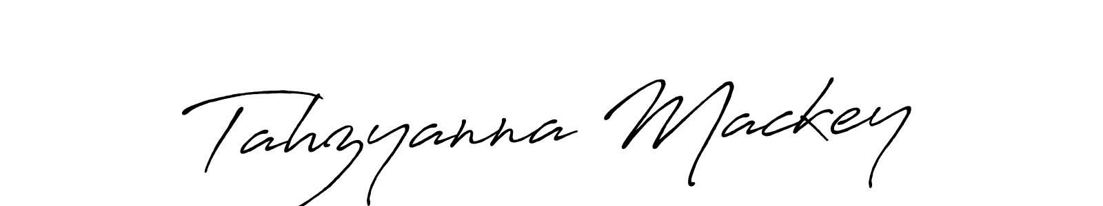 Create a beautiful signature design for name Tahzyanna Mackey. With this signature (Antro_Vectra_Bolder) fonts, you can make a handwritten signature for free. Tahzyanna Mackey signature style 7 images and pictures png