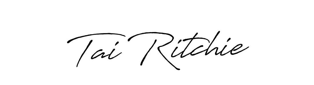 You should practise on your own different ways (Antro_Vectra_Bolder) to write your name (Tai Ritchie) in signature. don't let someone else do it for you. Tai Ritchie signature style 7 images and pictures png