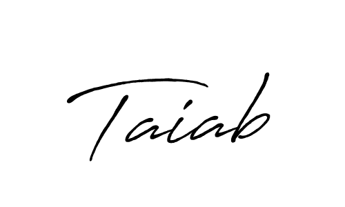 Also we have Taiab name is the best signature style. Create professional handwritten signature collection using Antro_Vectra_Bolder autograph style. Taiab signature style 7 images and pictures png