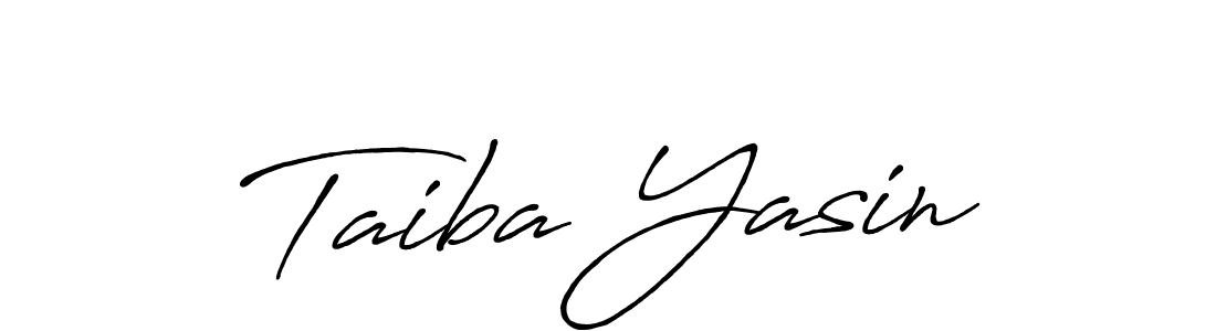 Make a beautiful signature design for name Taiba Yasin. Use this online signature maker to create a handwritten signature for free. Taiba Yasin signature style 7 images and pictures png