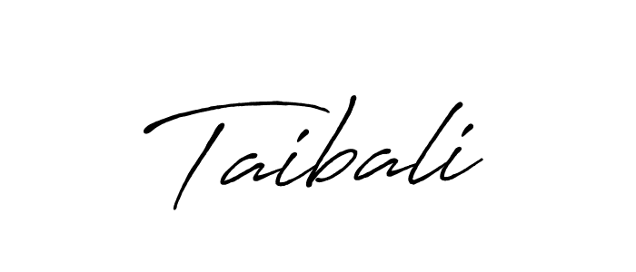 Also You can easily find your signature by using the search form. We will create Taibali name handwritten signature images for you free of cost using Antro_Vectra_Bolder sign style. Taibali signature style 7 images and pictures png