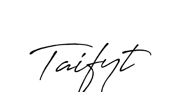 Once you've used our free online signature maker to create your best signature Antro_Vectra_Bolder style, it's time to enjoy all of the benefits that Taifyt name signing documents. Taifyt signature style 7 images and pictures png