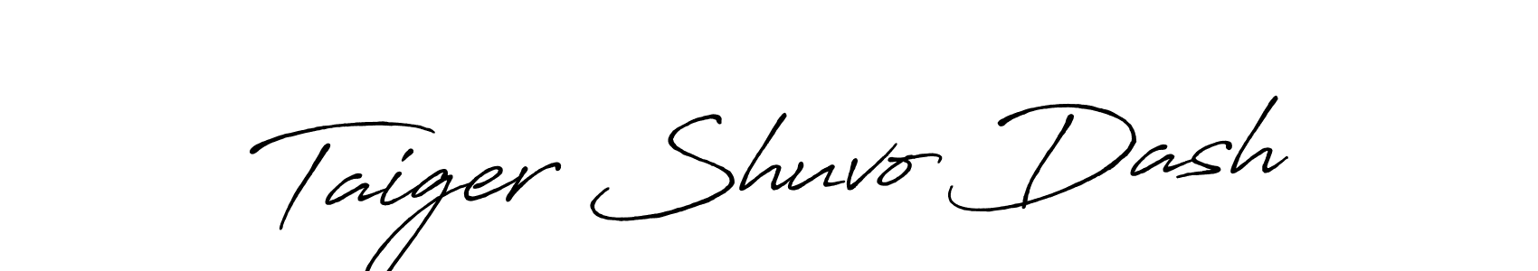 Similarly Antro_Vectra_Bolder is the best handwritten signature design. Signature creator online .You can use it as an online autograph creator for name Taiger Shuvo Dash. Taiger Shuvo Dash signature style 7 images and pictures png