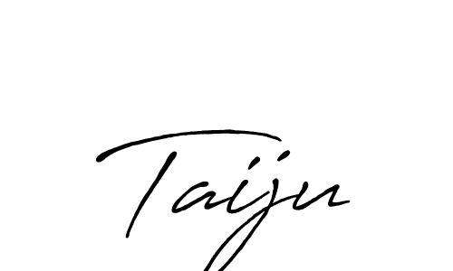 How to make Taiju name signature. Use Antro_Vectra_Bolder style for creating short signs online. This is the latest handwritten sign. Taiju signature style 7 images and pictures png