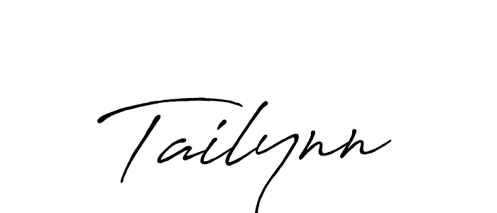 How to make Tailynn name signature. Use Antro_Vectra_Bolder style for creating short signs online. This is the latest handwritten sign. Tailynn signature style 7 images and pictures png