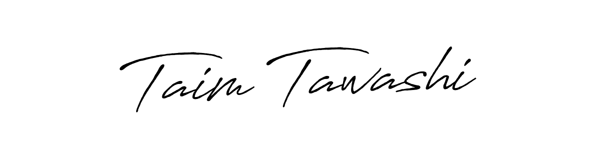 Antro_Vectra_Bolder is a professional signature style that is perfect for those who want to add a touch of class to their signature. It is also a great choice for those who want to make their signature more unique. Get Taim Tawashi name to fancy signature for free. Taim Tawashi signature style 7 images and pictures png