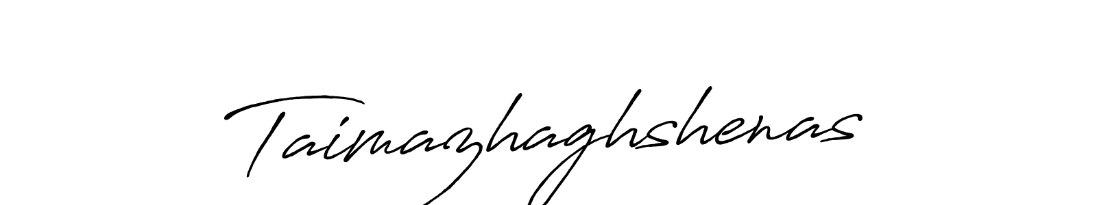 It looks lik you need a new signature style for name Taimazhaghshenas. Design unique handwritten (Antro_Vectra_Bolder) signature with our free signature maker in just a few clicks. Taimazhaghshenas signature style 7 images and pictures png