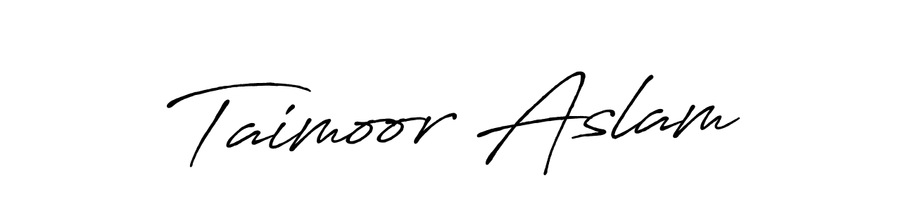 You can use this online signature creator to create a handwritten signature for the name Taimoor Aslam. This is the best online autograph maker. Taimoor Aslam signature style 7 images and pictures png