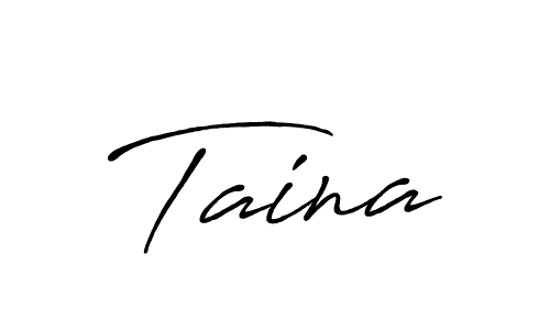 How to make Taina signature? Antro_Vectra_Bolder is a professional autograph style. Create handwritten signature for Taina name. Taina signature style 7 images and pictures png