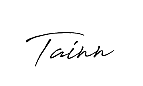 Make a beautiful signature design for name Tainn. With this signature (Antro_Vectra_Bolder) style, you can create a handwritten signature for free. Tainn signature style 7 images and pictures png