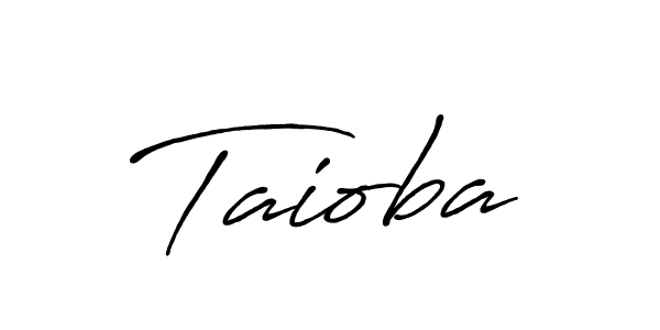 Taioba stylish signature style. Best Handwritten Sign (Antro_Vectra_Bolder) for my name. Handwritten Signature Collection Ideas for my name Taioba. Taioba signature style 7 images and pictures png