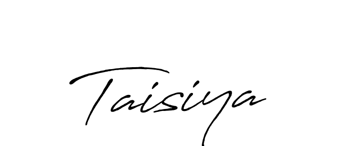 Taisiya stylish signature style. Best Handwritten Sign (Antro_Vectra_Bolder) for my name. Handwritten Signature Collection Ideas for my name Taisiya. Taisiya signature style 7 images and pictures png