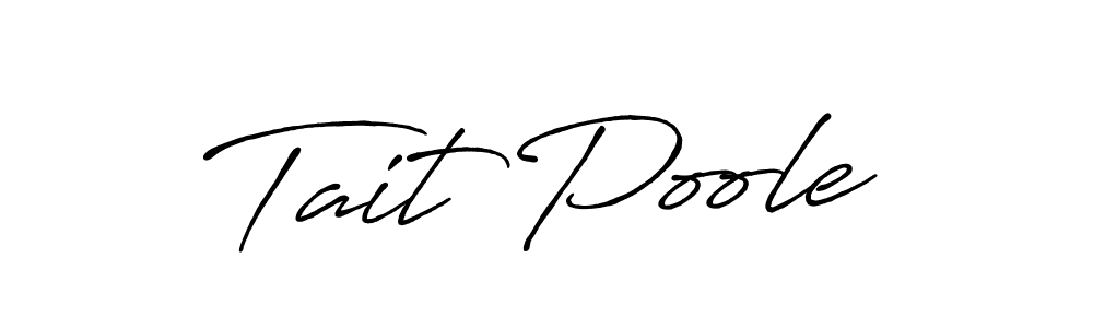 Use a signature maker to create a handwritten signature online. With this signature software, you can design (Antro_Vectra_Bolder) your own signature for name Tait Poole. Tait Poole signature style 7 images and pictures png