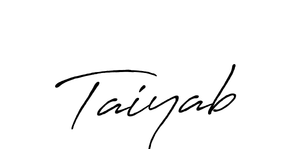 The best way (Antro_Vectra_Bolder) to make a short signature is to pick only two or three words in your name. The name Taiyab include a total of six letters. For converting this name. Taiyab signature style 7 images and pictures png