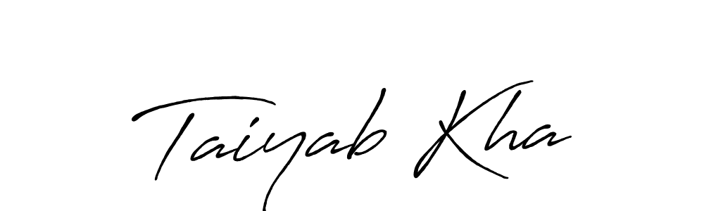 Once you've used our free online signature maker to create your best signature Antro_Vectra_Bolder style, it's time to enjoy all of the benefits that Taiyab Kha name signing documents. Taiyab Kha signature style 7 images and pictures png