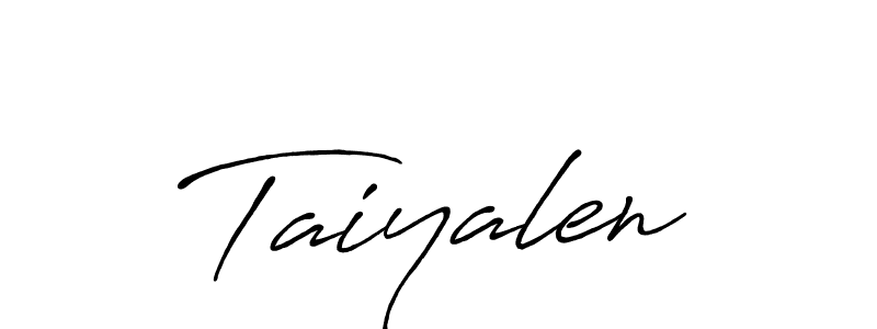 Once you've used our free online signature maker to create your best signature Antro_Vectra_Bolder style, it's time to enjoy all of the benefits that Taiyalen name signing documents. Taiyalen signature style 7 images and pictures png
