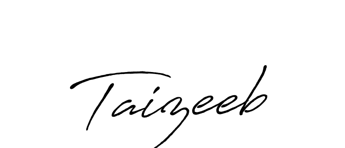 Also we have Taizeeb name is the best signature style. Create professional handwritten signature collection using Antro_Vectra_Bolder autograph style. Taizeeb signature style 7 images and pictures png