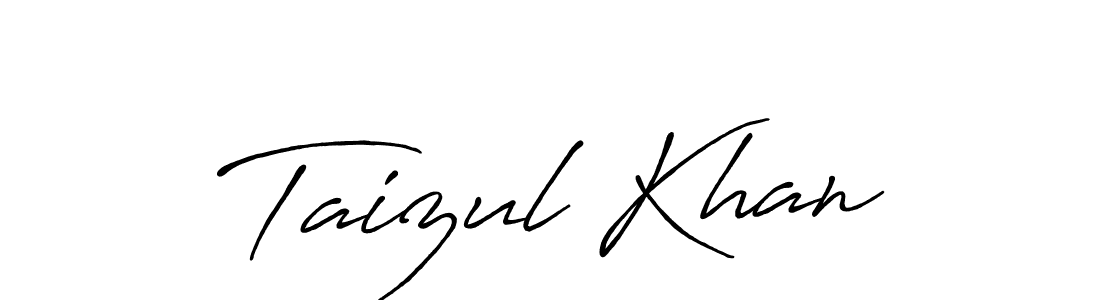 Taizul Khan stylish signature style. Best Handwritten Sign (Antro_Vectra_Bolder) for my name. Handwritten Signature Collection Ideas for my name Taizul Khan. Taizul Khan signature style 7 images and pictures png