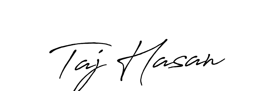 Taj Hasan stylish signature style. Best Handwritten Sign (Antro_Vectra_Bolder) for my name. Handwritten Signature Collection Ideas for my name Taj Hasan. Taj Hasan signature style 7 images and pictures png
