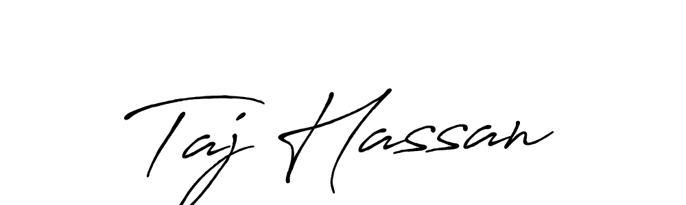 Design your own signature with our free online signature maker. With this signature software, you can create a handwritten (Antro_Vectra_Bolder) signature for name Taj Hassan. Taj Hassan signature style 7 images and pictures png