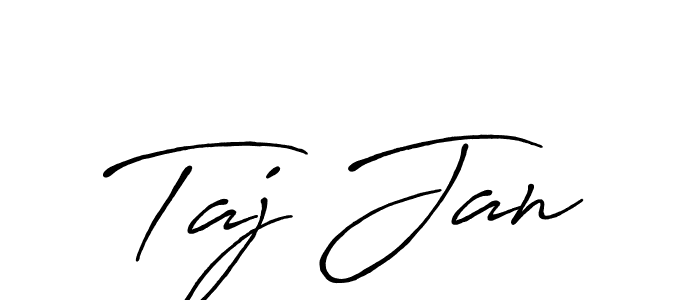 How to make Taj Jan signature? Antro_Vectra_Bolder is a professional autograph style. Create handwritten signature for Taj Jan name. Taj Jan signature style 7 images and pictures png