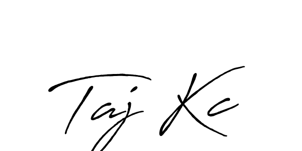 Also You can easily find your signature by using the search form. We will create Taj Kc name handwritten signature images for you free of cost using Antro_Vectra_Bolder sign style. Taj Kc signature style 7 images and pictures png